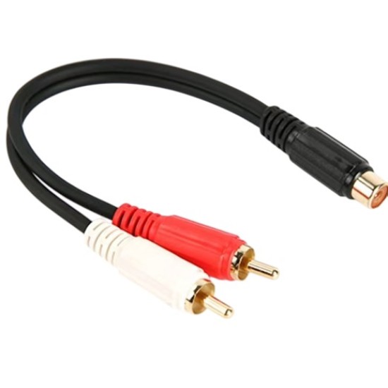 ΚΑΛ.HX.1RCA ΘΗΛ/2RCA ΑΡΣ GOLD 0.25m