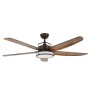 ΑΝΕΜΙΣΤΗΡΑΣ ΟΡΟΦΗΣ ΜΕ ΦΩΣ &ΤΗΛ/ΡΙΟ DC40W Ø157CM  LOUISVILLE ORB BRONZE/ΚΑΦΕ