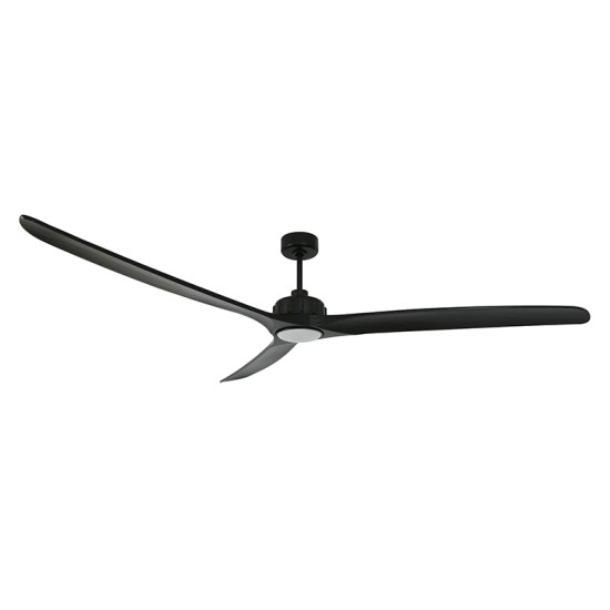 ΑΝΕΜΙΣΤΗΡΑΣ ΟΡΟΦΗΣ ME ΦΩΣ CAELID 55W DC ΜΑΥΡΟΣ ME 3 ΞΥΛΙΝΑ ΠΤΕΡΥΓΙΑ  Ø254CM , 6 ΤΑΧΥΤΗΤΕΣ