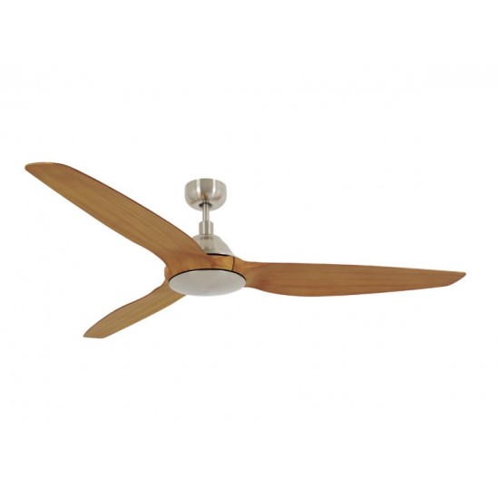 ΑΝΕΜΙΣΤΗΡΑΣ ΟΡΟΦΗΣ 35W DC  & ΤΗΛ/ΡΙΟ  Ø152CM AIRFUSION TYPE A BRUSHED CHROME/TEAK ΚΑΦΕ/ΑΣΗΜΙ