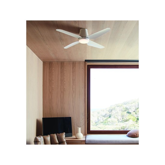 ΑΝΕΜΙΣΤΗΡΑΣ ΟΡΟΦΗΣ  ΕΞΩΤΕΡΙΚΟΥ ΧΩΡΟΥ  ΜΕ ΦΩΣ & ΤΗΛ/ΡΙΟ Ø122CM 47W ΑC ARIA ΛΕΥΚΟΣ 