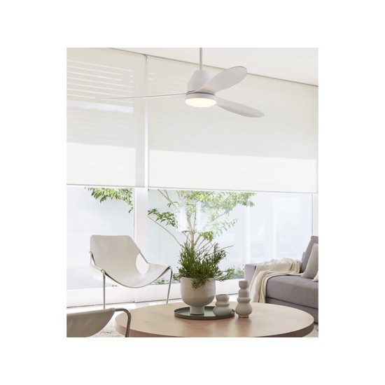 ΑΝΕΜΙΣΤΗΡΑΣ ΟΡΟΦΗΣ ΕΞΩΤΕΡΙΚΟΥ ΧΩΡΟΥ  ΜΕ ΦΩΣ & ΤΗΛ/ΡΙΟ Ø142CM 35W DC  WHITEHAVEN ΛΕΥΚΟΣ 