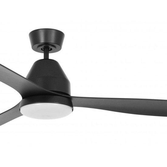 ΑΝΕΜΙΣΤΗΡΑΣ ΟΡΟΦΗΣ ΕΞΩΤΕΡΙΚΟΥ ΧΩΡΟΥ  ΜΕ ΦΩΣ &ΤΗΛ/ΡΙΟ Ø142cm WHITEHAVEN ΜΑΥΡΟΣ 