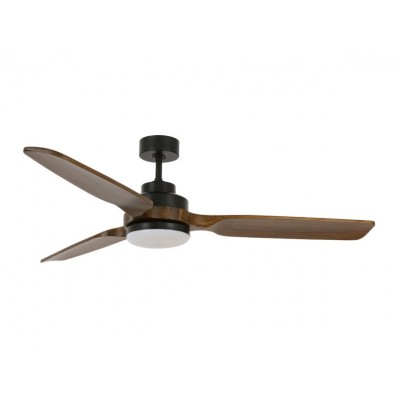 ΑΝΕΜΙΣΤΗΡΑΣ ΟΡΟΦΗΣ ΜΕ ΦΩΣ & ΤΗΛ/ΡΙΟ Ø143CM 85W AC  SHOALHAVEN Black / Dark koa