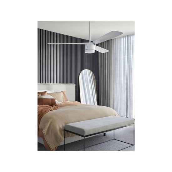 ΑΝΕΜΙΣΤΗΡΑΣ ΟΡΟΦΗΣ ΕΞΩΤΕΡΙΚΟΥ ΧΩΡΟΥ ΜΕ ΦΩΣ & ΤΗΛ/ΡΙΟ Ø142CM PEREGRINE ΛΕΥΚΟΣ 