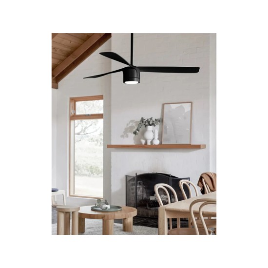 ΑΝΕΜΙΣΤΗΡΑΣ ΟΡΟΦΗΣ ΕΞΩΤΕΡΙΚΟΥ ΧΩΡΟΥ ΜΕ ΦΩΣ & ΤΗΛ/ΡΙΟ Ø142CM PEREGRINE ΜΑΥΡΟΣ