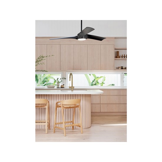 ΑΝΕΜΙΣΤΗΡΑΣ ΟΡΟΦΗΣ  ΕΞΩΤΕΡΙΚΟΥ ΧΩΡΟΥ ΜΕ ΦΩΣ &ΤΗΛ/ΡΙΟ DC35W Ø132 LINE ΜΑΥΡΟΣ