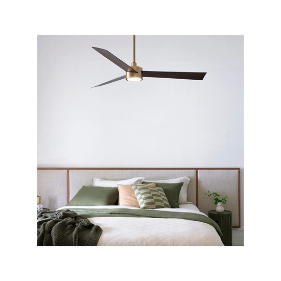 ΑΝΕΜΙΣΤΗΡΑΣ ΟΡΟΦΗΣ  CLIMATE IV  ANTIQUE BRONZE/WALNUT 35W DC ,3 ΠΤΕΡΥΓΙΑ,6 ΤΑΧΥΤΗΤΕΣ, 52