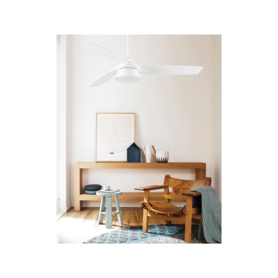 ΑΝΕΜΙΣΤΗΡΑΣ ΟΡΟΦΗΣ  ΜΕ ΦΩΣ ΕΞΩΤΕΡΙΚΟΥ ΧΩΡΟΥ Ø132  BRONX ΛΕΥΚΟΣ 