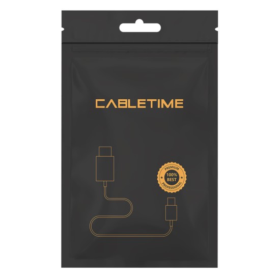 CABLETIME docking station C160, USB-C/HDMI/USB 3.0, 4K, 0.15m, γκρι