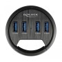 DELOCK USB hub 64153, 4x USB 3.2 Gen 1, 5Gbps, 60mm, μαύρο