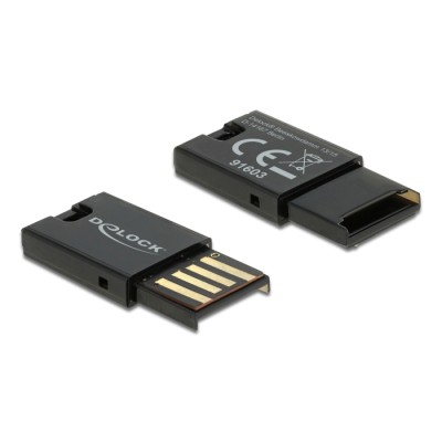 DELOCK USB card reader 91603 για κάρτες μνήμης micro SD, μαύρο DELOCK USB card reader 91603 για κάρτες μνήμης micro SD, μαύρο