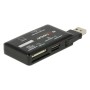 DELOCK USB card reader 91758 για CF/SD/Micro SD/MS/M2/xD, μαύρο