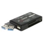 DELOCK USB card reader 91758 για CF/SD/Micro SD/MS/M2/xD, μαύρο