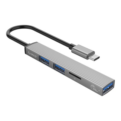 ORICO USB-C hub AH-12F, 3x USB ports, micro SD port, γκρι ORICO USB-C hub AH-12F, 3x USB ports, micro SD port, γκρι