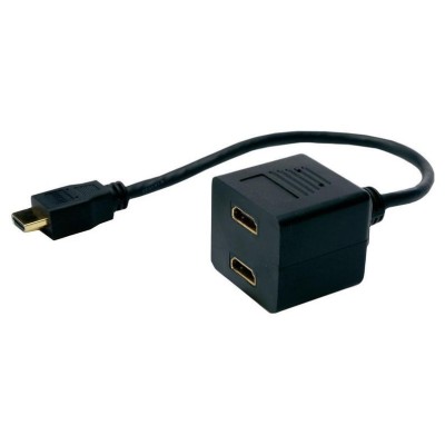 POWERTECH HDMI Splitter 19pin male / 2x Female Gold, copper POWERTECH HDMI Splitter 19pin male / 2x Female Gold, copper