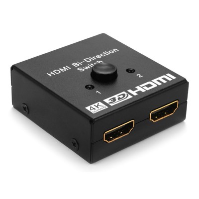 POWERTECH HDMI Bi-Direction switch 2 σε 1, 4K x 2K & 3D, μαύρο POWERTECH HDMI Bi-Direction switch 2 σε 1, 4K x 2K & 3D, μαύρο