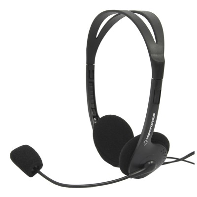 ESPERANZA Headphones με μικρόφωνο Scherzo EH102, 2x 3.5mm, 2.5m, μαύρα ESPERANZA Headphones με μικρόφωνο Scherzo EH102, 2x 3.5mm, 2.5m, μαύρα
