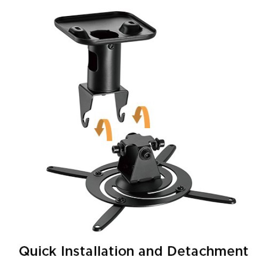 BRATECK Βάση για projectors EPB-2, οροφής, 360° περιστροφή, 15kg BRATECK Βάση για projectors EPB-2, οροφής, 360° περιστροφή, 15kg