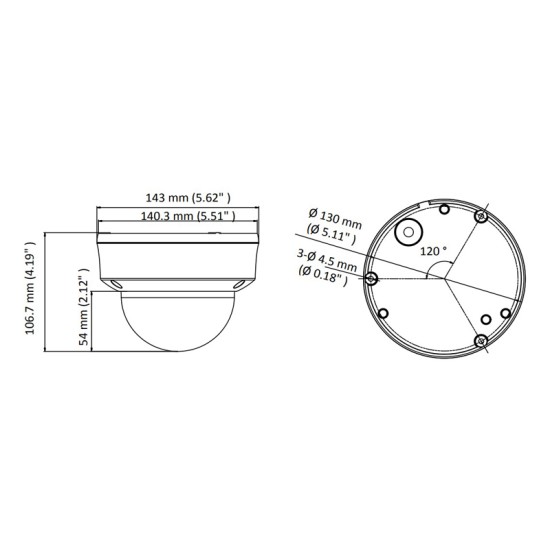 HIKVISION υβριδική κάμερα HiWatch HWT-D320-VF, 2.8-12mm, 2MP, IP66, IK10