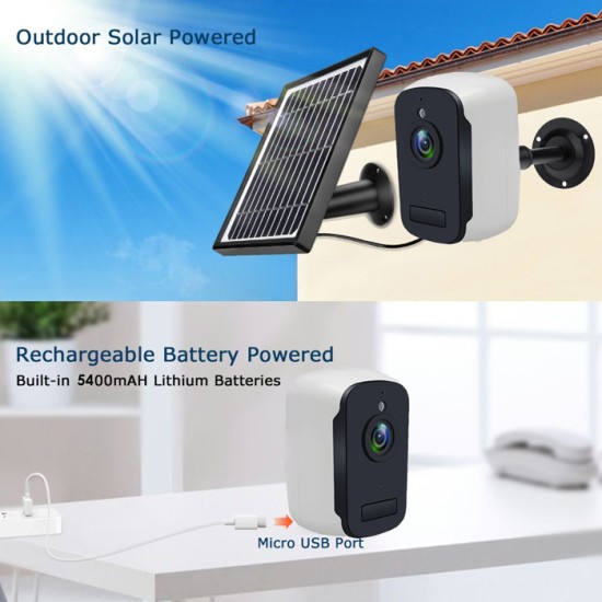 Αασύρματη ηλιακή κάμερα ICH-BC22, 2MP, WiFi, IP66, micro SD