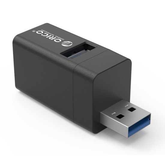 ORICO mini USB Hub MINI-U32, 1x USB 3.0, 2x USB 2.0, μαύρο