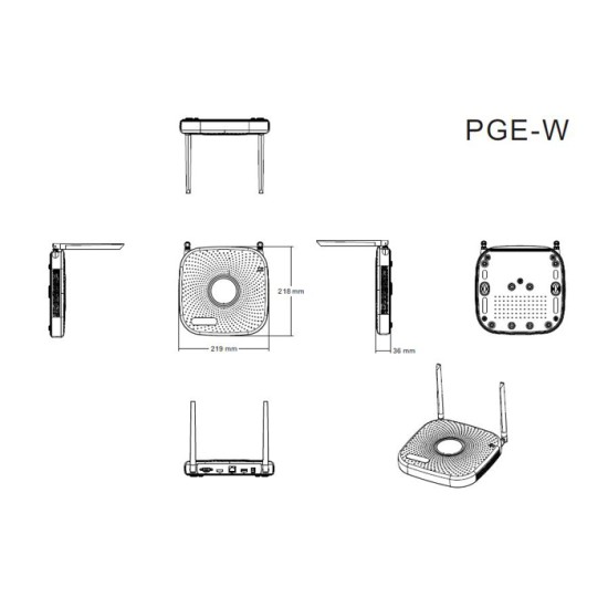  NVR καταγραφικό NVR2108PGEW WiFi, H.265/H.264, 8 κανάλια