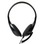 POWERTECH Headphones με μικρόφωνο PT-734 105dB, 40mm, 3.5mm, 1.8m, μαύρο