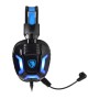 SADES Gaming Headset Element SA-702-BL, blue LED, 3.5mm, 40mm ακουστικά