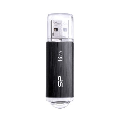 SILICON POWER USB Flash Drive Ultima U02, 16GB, USB 2.0, μαύρο SILICON POWER USB Flash Drive Ultima U02, 16GB, USB 2.0, μαύρο