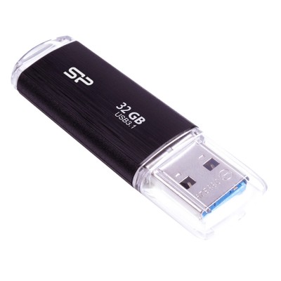 SILICON POWER USB Flash Drive Blaze B02, 32GB, USB 3.2 Gen 1, Black SILICON POWER USB Flash Drive Blaze B02, 32GB, USB 3.2 Gen 1, Black