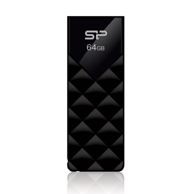 SILICON POWER USB Flash Ultima U03, 64GB, USB 2.0, μαύρο SILICON POWER USB Flash Ultima U03, 64GB, USB 2.0, μαύρο