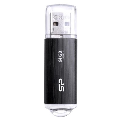 SILICON POWER USB Flash B02, 64GB, USB 3.2 Gen1, μαύρο SILICON POWER USB Flash B02, 64GB, USB 3.2 Gen1, μαύρο