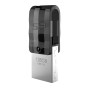 SILICON POWER Dual USB Flash Drive C31, USB 3.1 & Type-C, 128GB, μαύρο