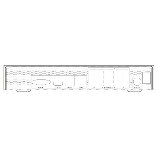 TVT NVR καταγραφικό TD-3108B1-8P, H.265, 8 κανάλια PoE