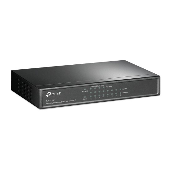 TP-LINK 8-Port Gigabit Desktop Switch TL-SG1008P, 4-Port PoE, Ver. 4.0