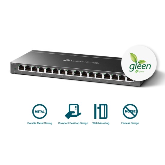 TP-LINK Easy Smart Switch TL-SG116E, 16-Port Gigabit, Ver. 1.2