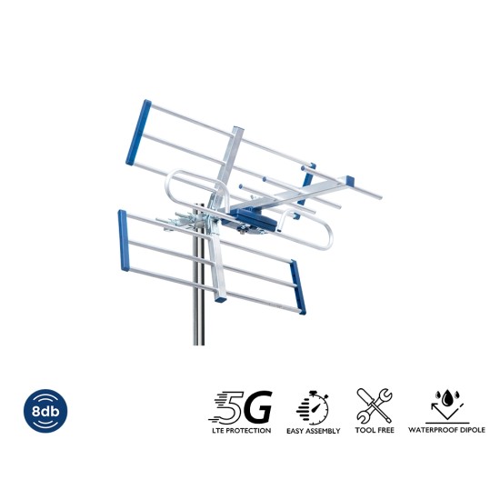 ΚΕΡΑΙΑ YAGI 8db 5G 21-48 ΚΕΡΑΙΑ YAGI 8db 5G 21-48