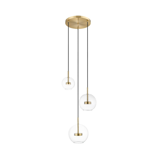 ΦΩΤΙΣΤΙΚΟ ΡΟΖΕΤΑ LED ΜΠΑΛΕΣ 3X5W 3000K GOLD ENCELADUS P0428-03L 