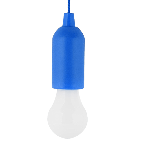 BULB SHAPE PULL LIGHT E-6621 1W BLUE