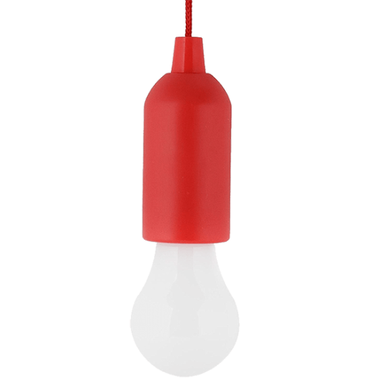 BULB SHAPE PULL LIGHT E-6621 1W RED