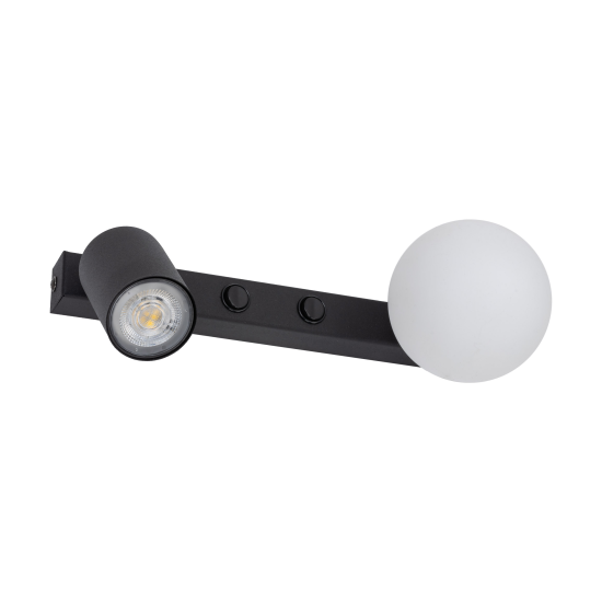 ΑΠΛΙΚΑ ΤΟΙΧΟΥ 2ΦΩΤΗ ΜΕ ΔΙΑΚΟΠΤΕΣ (1XGU10 + 1XG9 WHITE/BLACK  ) 10148