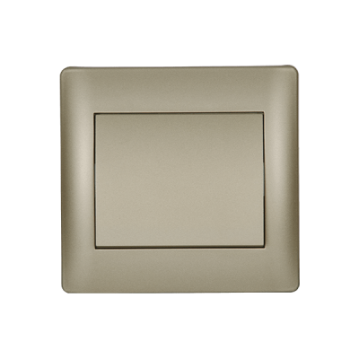 RHYME ONE BUTTON ONE WAY SWITCH CHAMPAGNE METALLIC RHYME ONE BUTTON ONE WAY SWITCH CHAMPAGNE METALLIC