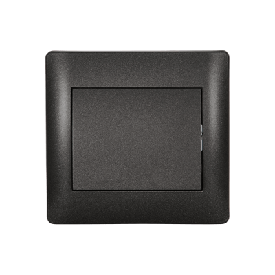 RHYME ONE BUTTON ONE WAY SWITCH GRAPHITE METALLIC RHYME ONE BUTTON ONE WAY SWITCH GRAPHITE METALLIC