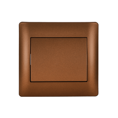 RHYME ONE BUTTON ONE WAY SWITCH COFFEE METALLIC RHYME ONE BUTTON ONE WAY SWITCH COFFEE METALLIC