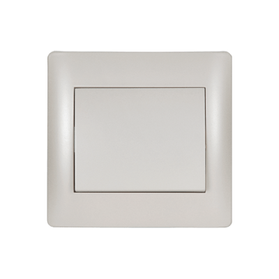 RHYME ONE BUTTON TWO WAY SWITCH WHITE METALLIC RHYME ONE BUTTON TWO WAY SWITCH WHITE METALLIC