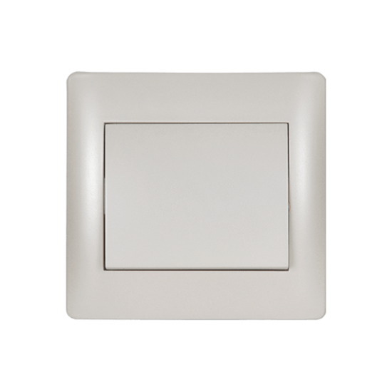 RHYME ONE BUTTON TWO WAY SWITCH WHITE METALLIC