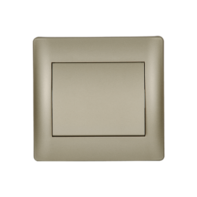 RHYME ONE BUTTON TWO WAY SWITCH CHAMPAGNE METALLIC RHYME ONE BUTTON TWO WAY SWITCH CHAMPAGNE METALLIC