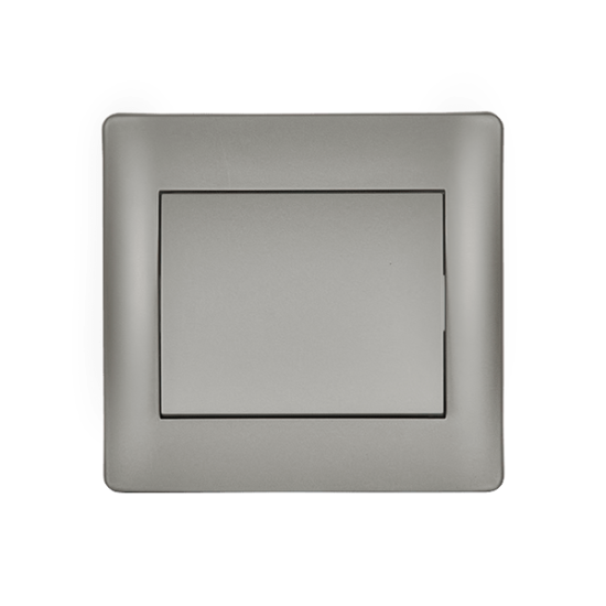 RHYME ONE BUTTON TWO WAY SWITCH GREY METALLIC