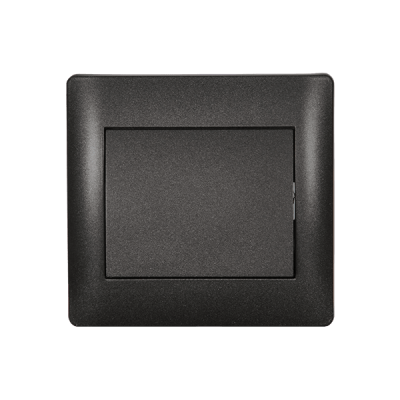 RHYME ONE BUTTON TWO WAY SWITCH GRAPHITE METALLIC RHYME ONE BUTTON TWO WAY SWITCH GRAPHITE METALLIC